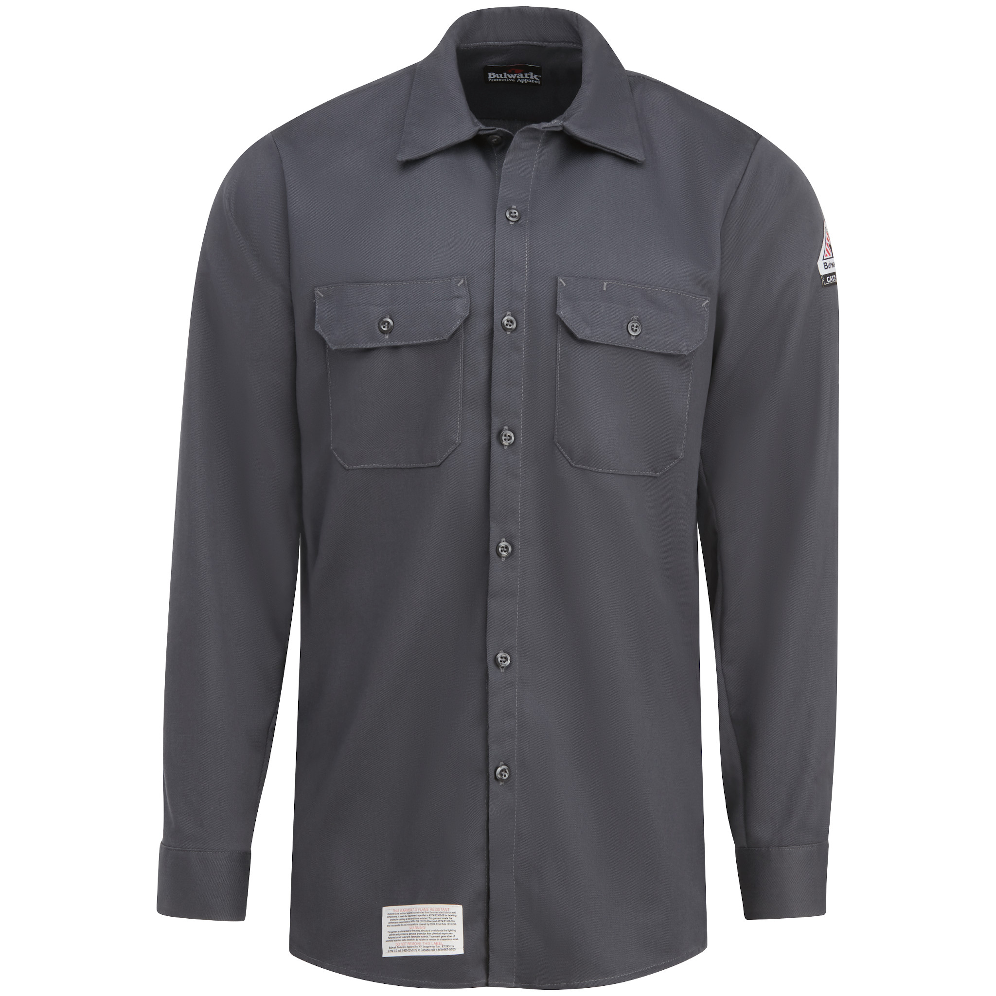 Flame resistant workshirt grey