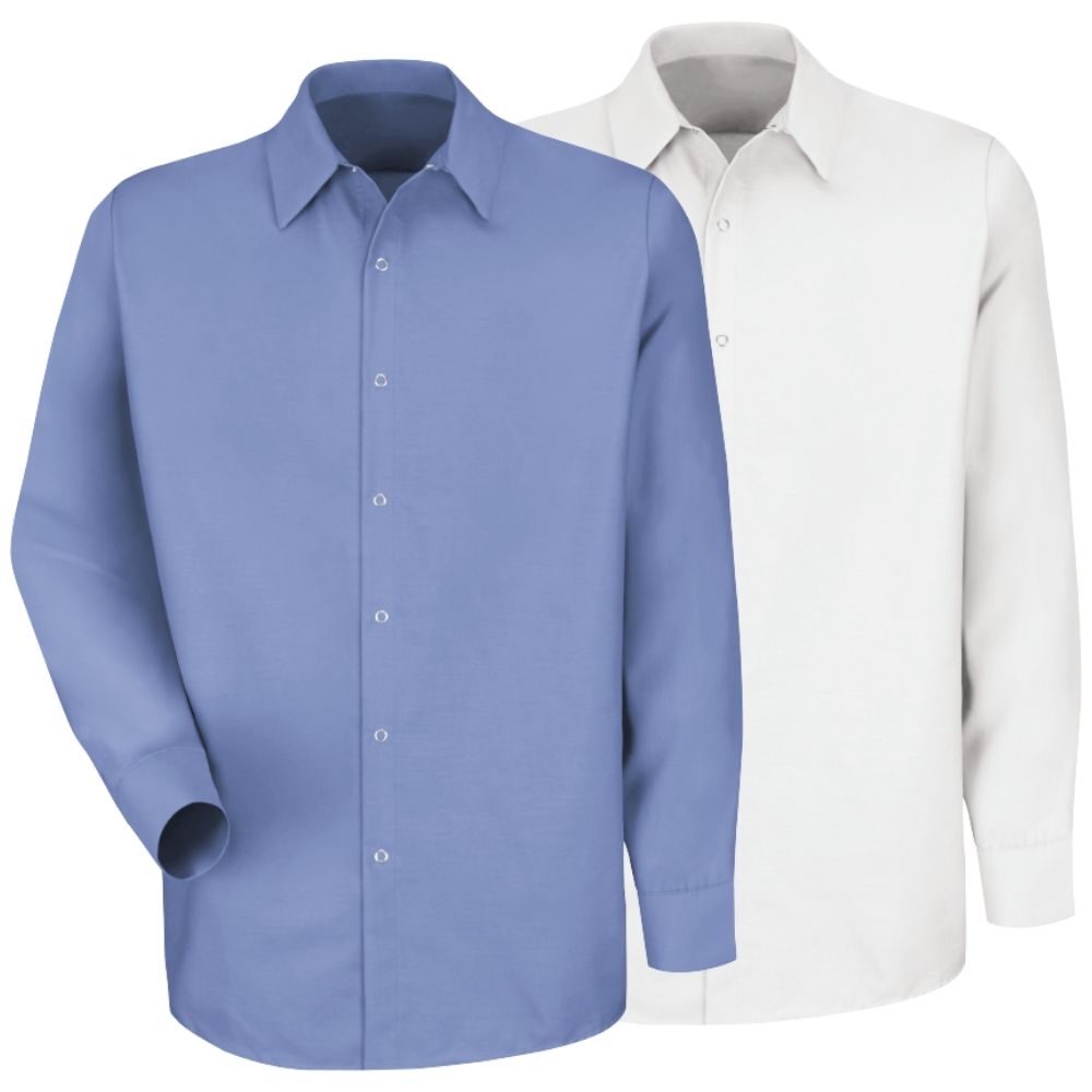 Long Sleeve pocketless work shirt - Food Processing